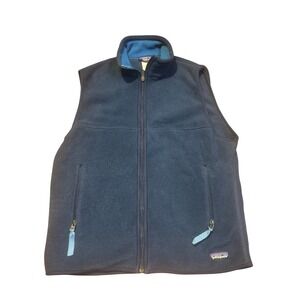 Patagonia Synchilla Men's Fleece Vest Navy Blue Lightweight Full Zip Up Size M